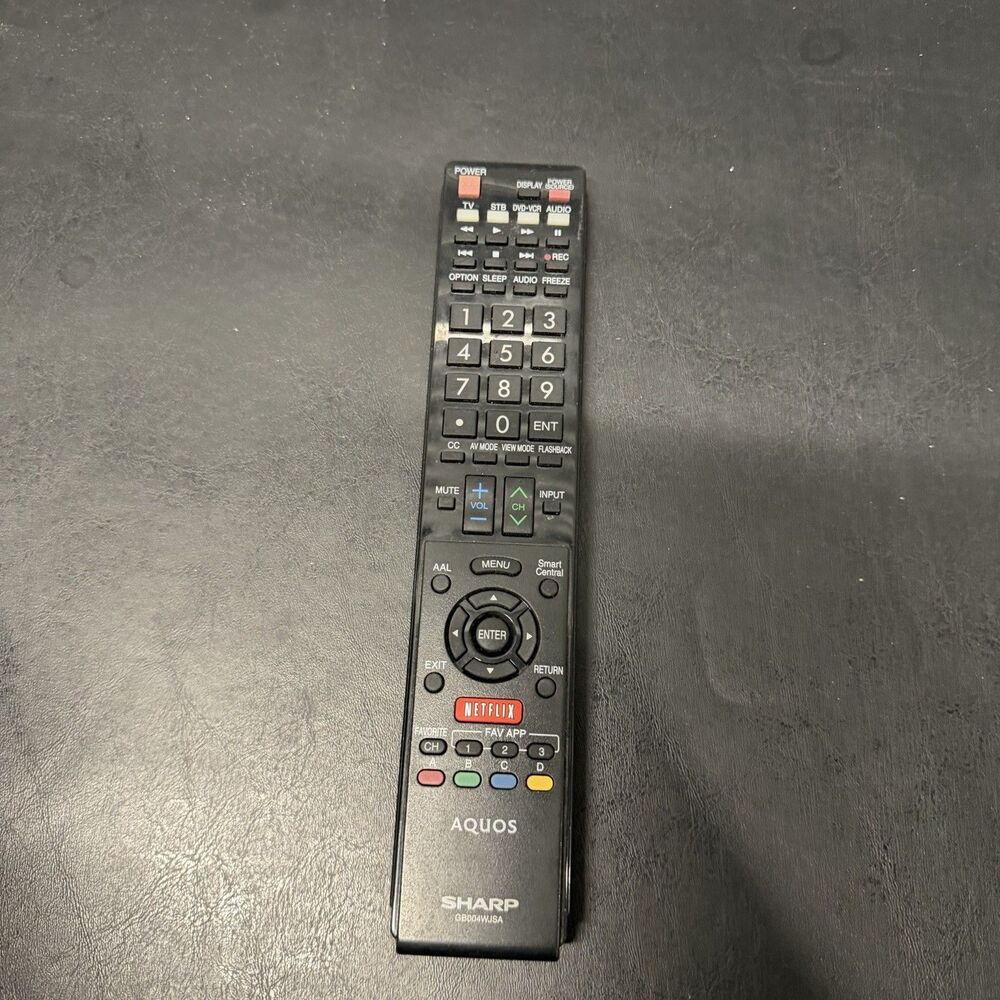 Sharp Aquos TV Remote Control GB004WJSA Genuine OEM Netflix Smart Central